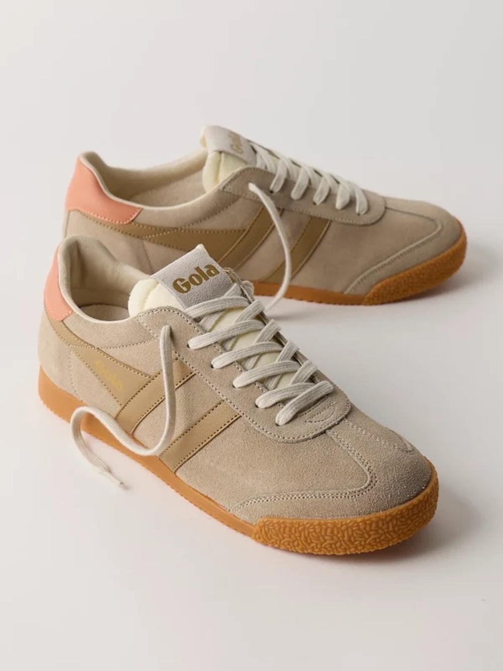 New Gola Elan Sneakers Bone Caramel Terracotta